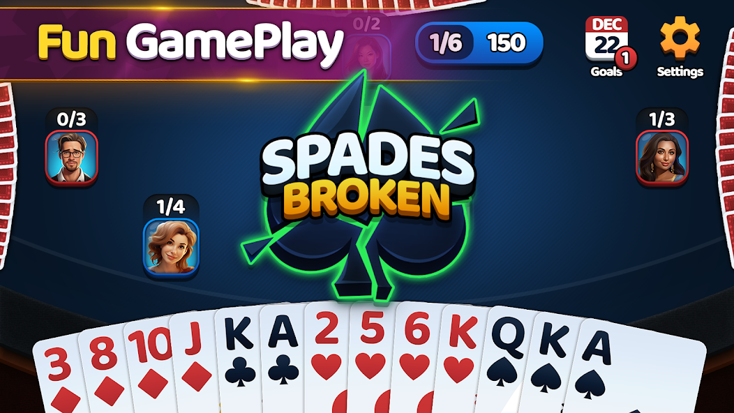 Spades Classic Card Game screenshot 4