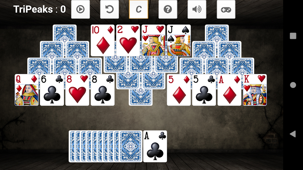 Tripeaks screenshot 2