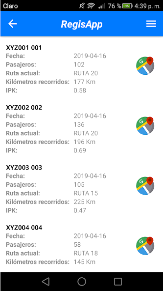 Regisapp screenshot 3