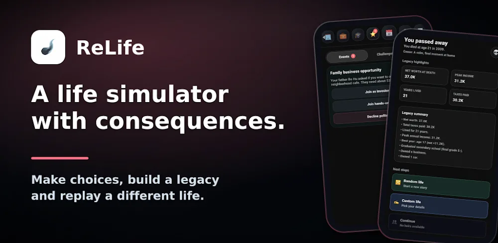 ReLife - Life Simulator screenshot 1