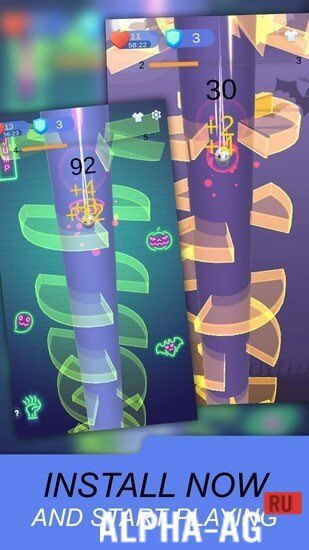 Helix Rush screenshot 2