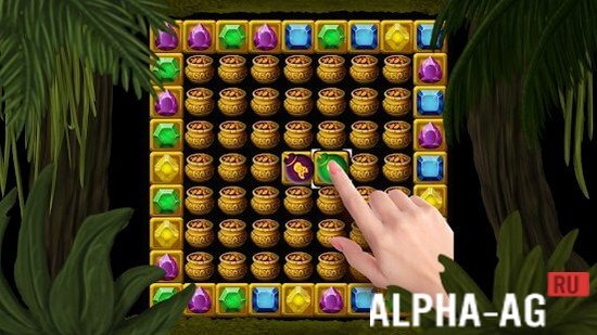 Hacked Secret Jungle Pop: Match 3 Jewels Puzzle screenshot 3