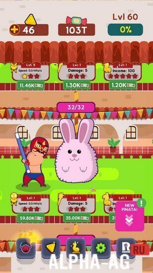 Взломанная Pinata Punishers: Idle Clicker screenshot 2