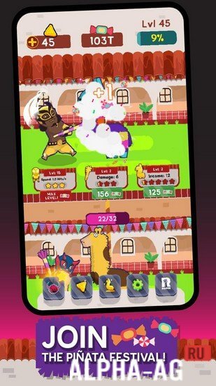 Взломанная Pinata Punishers: Idle Clicker screenshot 3