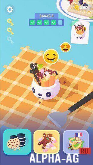 Взломанный Ice Creamz Roll screenshot 2