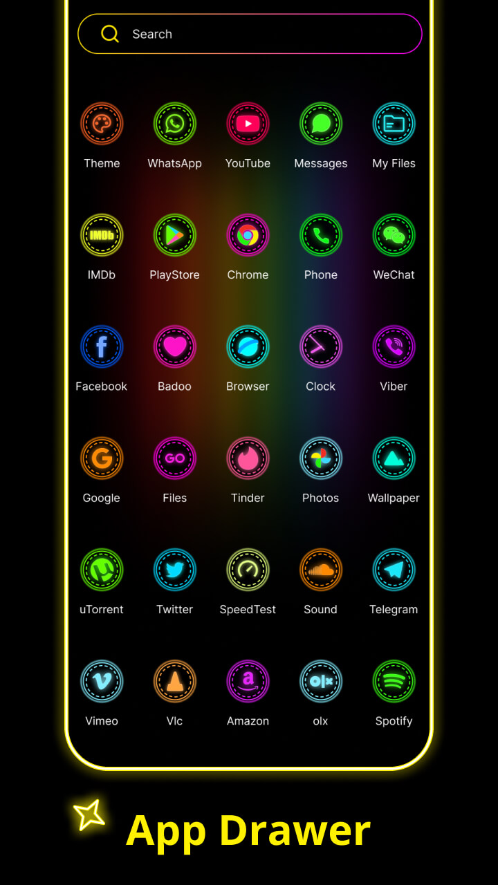 Neon Launcher screenshot 3