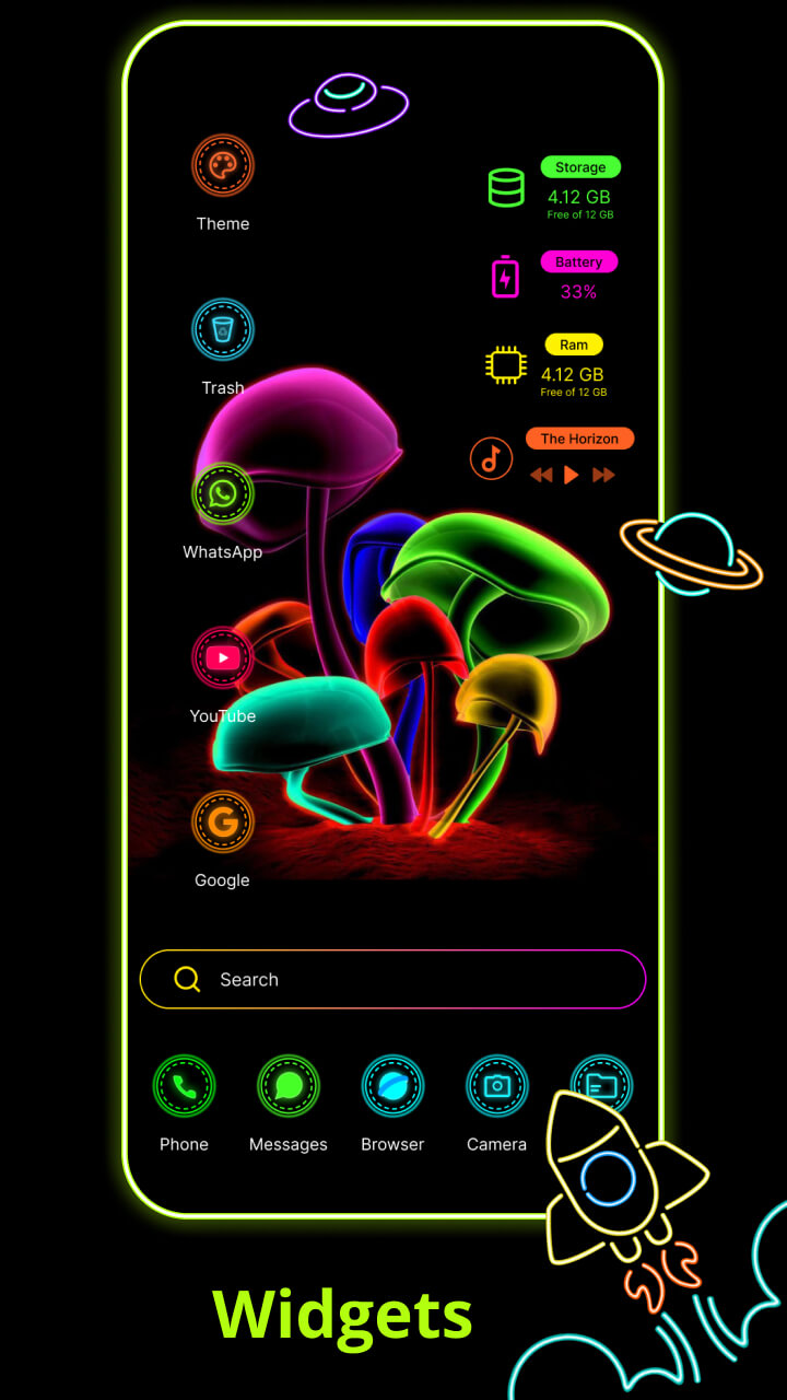 Neon Launcher screenshot 5