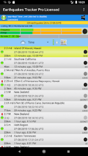 Earthquakes Tracker Pro screenshot 1