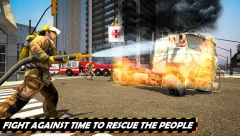 FireFighter Emergency Rescue Game-Ambulance Rescue screenshot 2