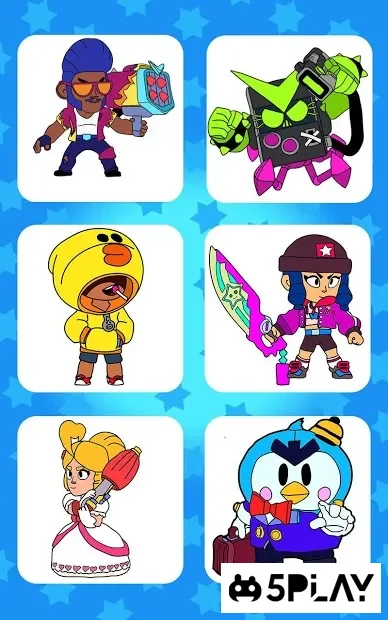 Coloring for Brawl Stars by Number