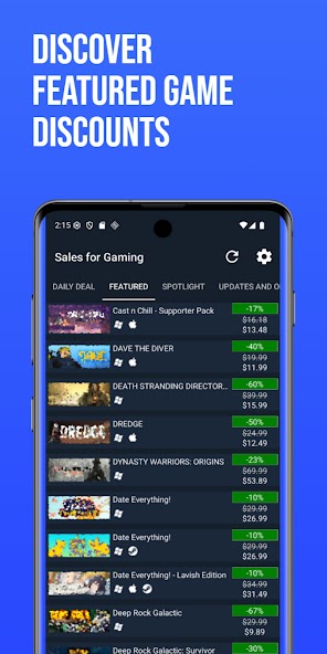 Sales for Steam screenshot 2