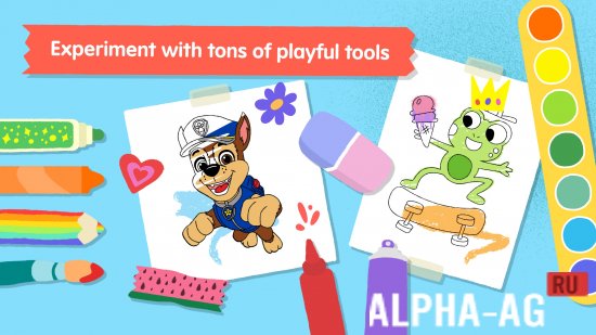 Crayon Club: Color PAW Patrol screenshot 2