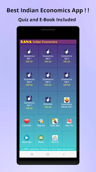 Indian Economics Quiz screenshot 1