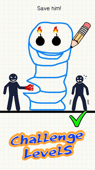 Save Stickman:Tricky Puzzle