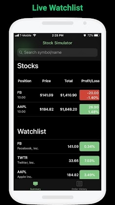 StockMarketSim screenshot 2