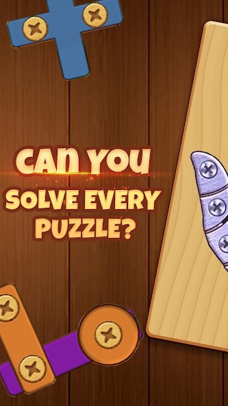 Screw and Nuts: Wood Puzzle
