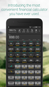 Screenshot 1 of 10BA Pro Financial Calculator
