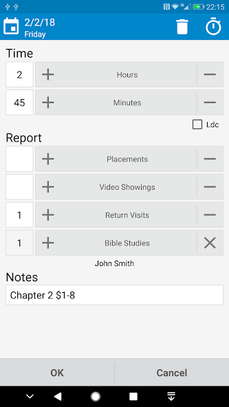 Service Report screenshot 1
