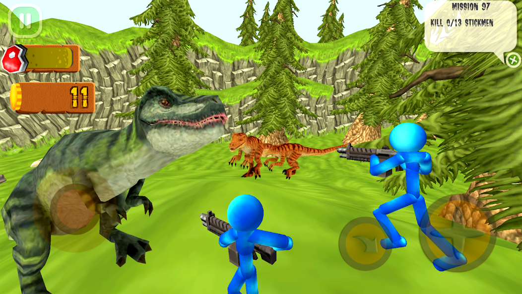 Stickman Dinosaur Hunter screenshot 1