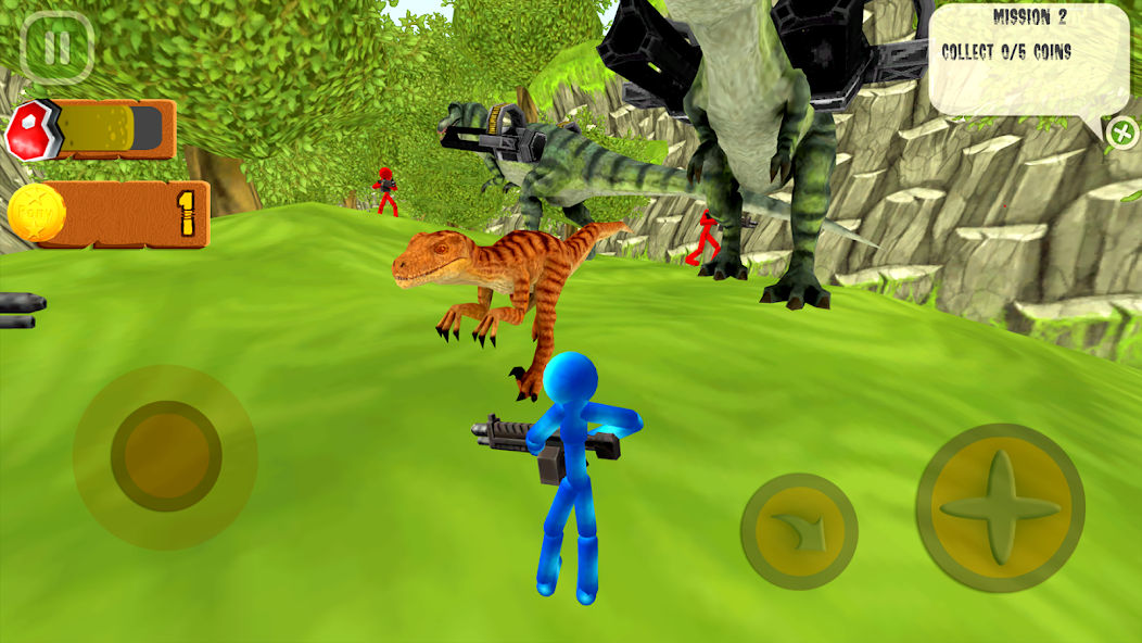 Stickman Dinosaur Hunter screenshot 2