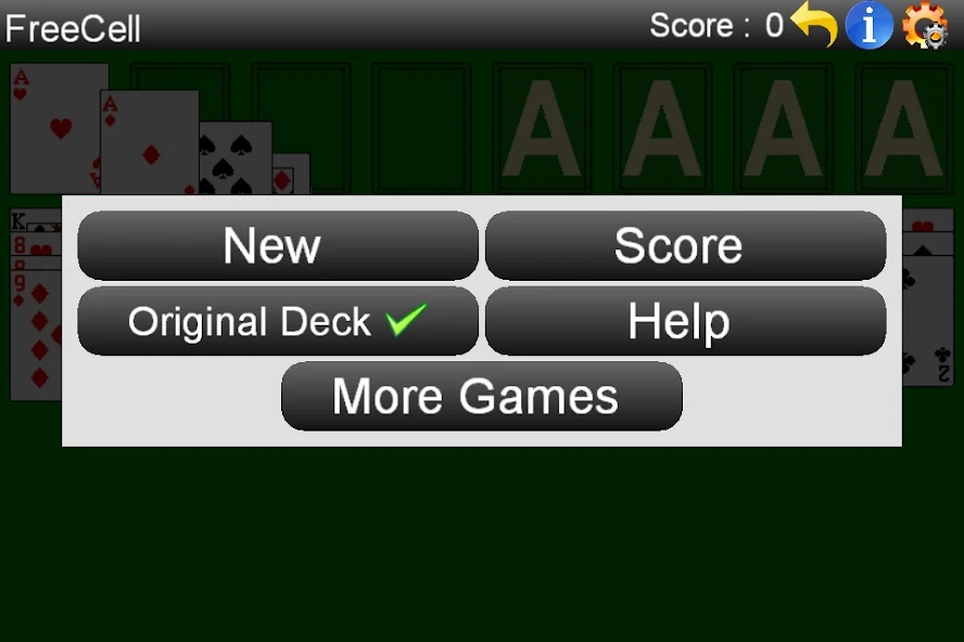 FreeCell screenshot 2