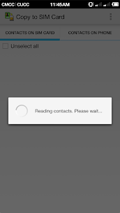 Copy to SIM Card Pro screenshot 1