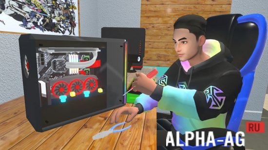 Взломанная Gaming PC Building Simulator screenshot 3