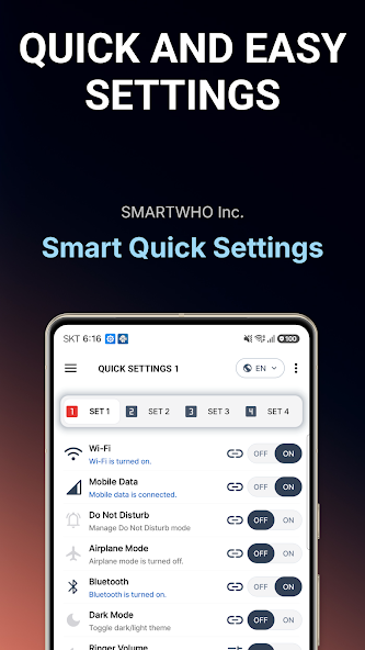 Smart Quick Settings screenshot 1