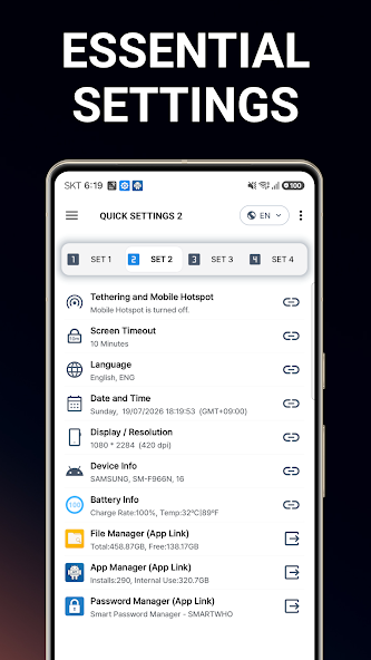 Smart Quick Settings screenshot 2