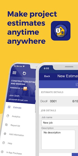 Construction Estimator App screenshot 1