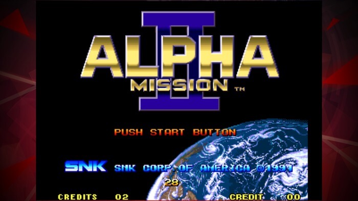 ALPHA MISSION II ACA NEOGEO screenshot 1