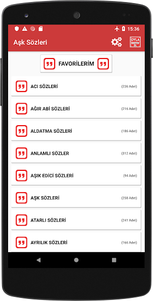 Aşk Sözleri screenshot 1