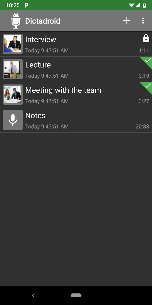 Dictadroid - Voice Recorder screenshot 1