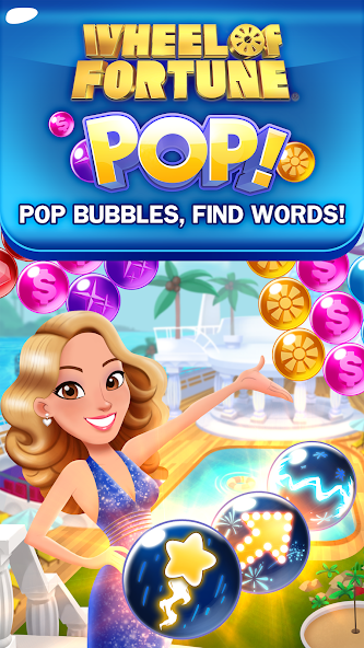 Bubble Pop: Wheel of Fortune! Puzzle Word Shooter screenshot 1