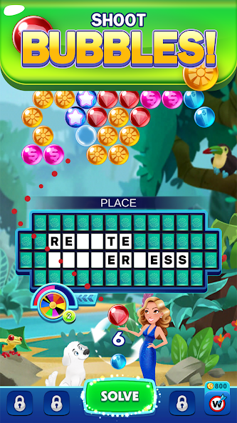 Bubble Pop: Wheel of Fortune! Puzzle Word Shooter screenshot 2