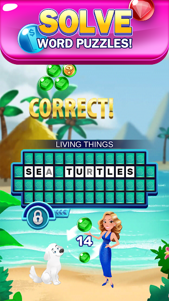 Bubble Pop: Wheel of Fortune! Puzzle Word Shooter screenshot 3