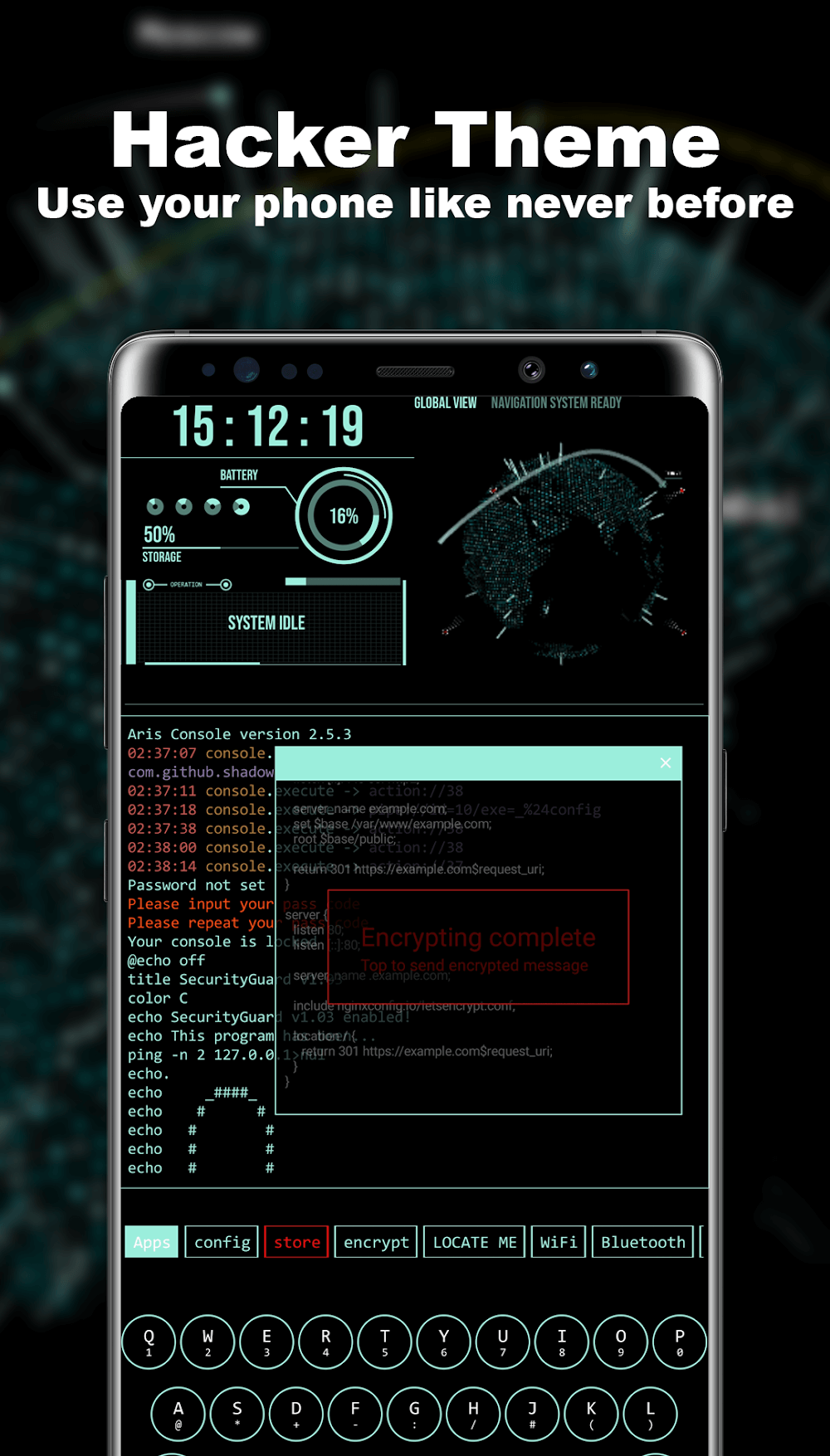 Hacker Theme Launcher screenshot 3