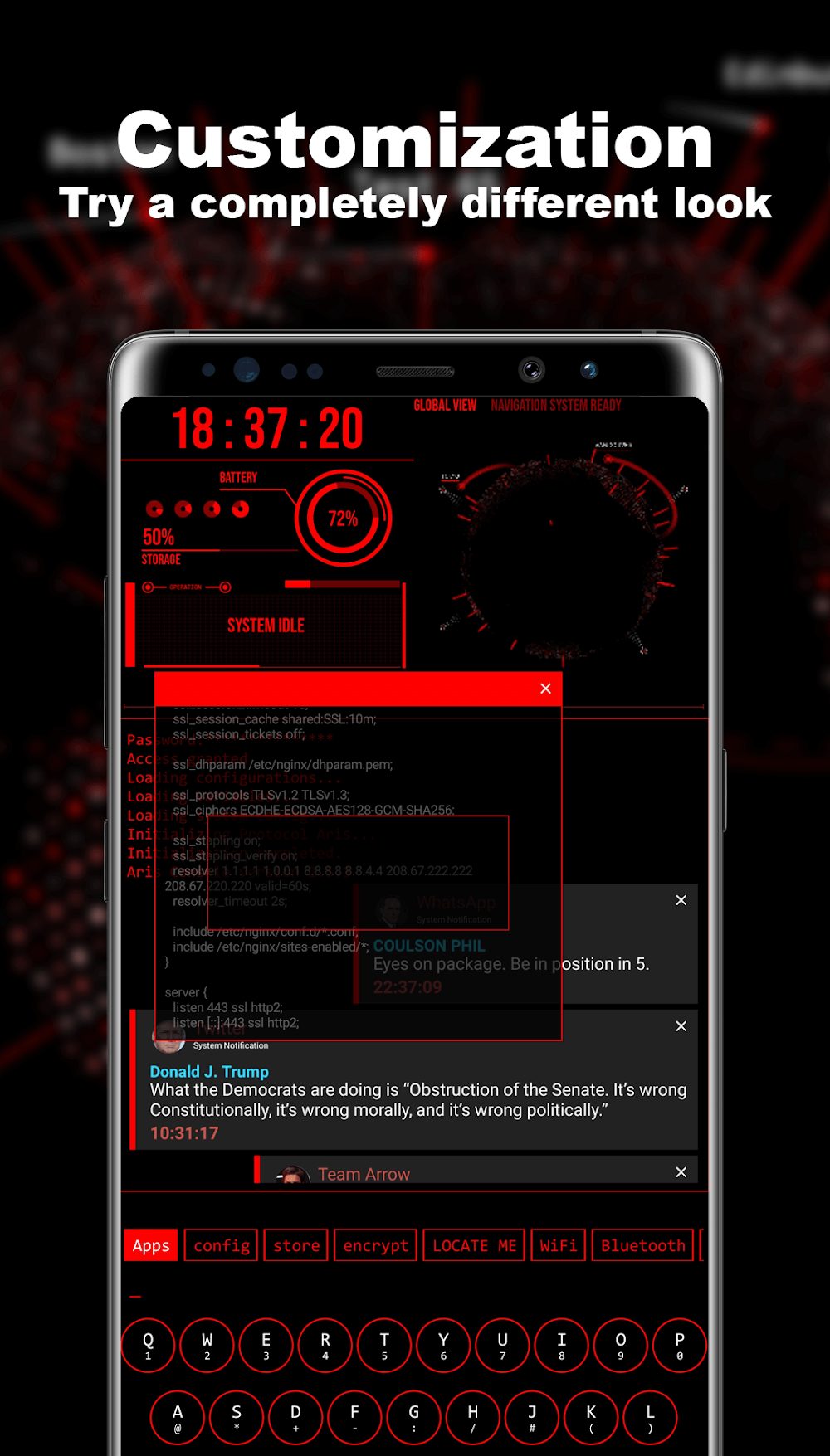 Hacker Theme Launcher screenshot 4