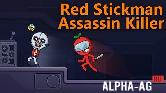 Red Stickman Assassin Killer