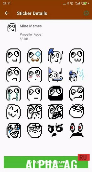 WAstickers для Minecraft WASt screenshot 5