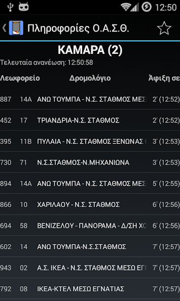 Πληροφορίες Ο.Α.Σ.Θ. screenshot 4