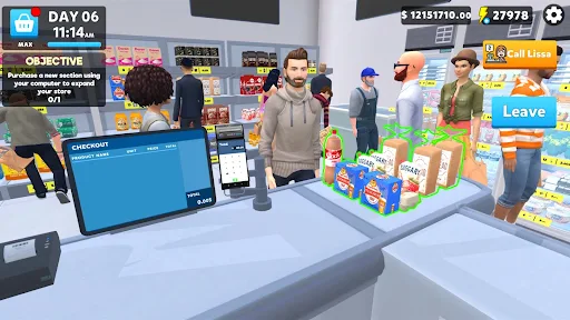 Supermarket Simulator Game 3D cashier interface 7
