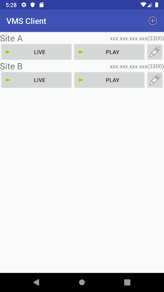 VMS Client screenshot 1