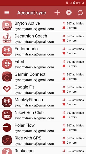 SyncMyTracks screenshot 3