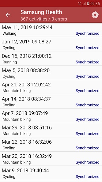 SyncMyTracks screenshot 4