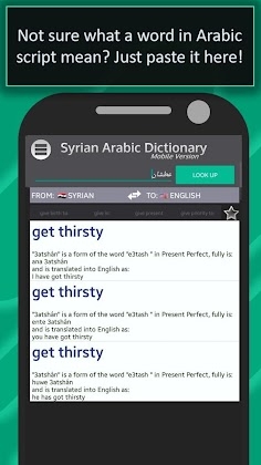 Syrian Arabic Dictionary screenshot 2