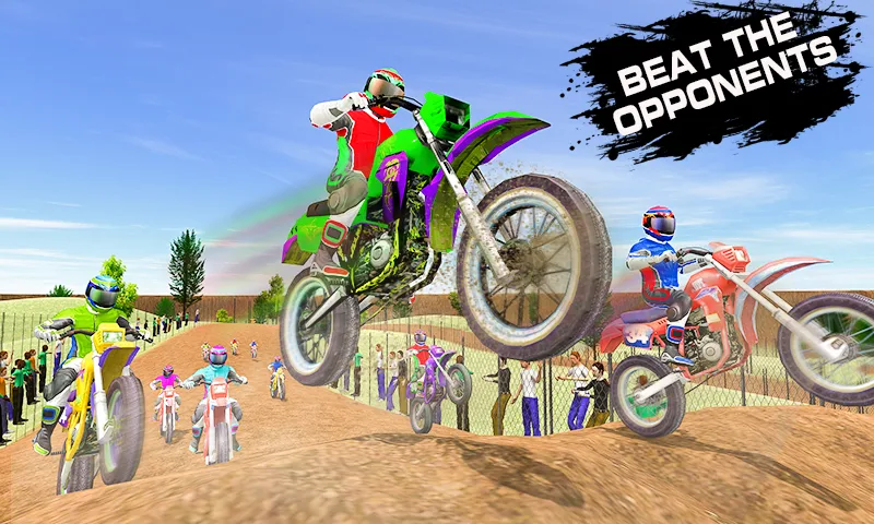 Dirt Track Racing Moto Racer game interface