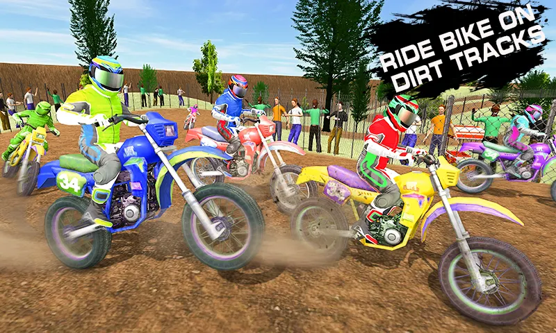 Dirt Track Racing Moto Racer racing track view