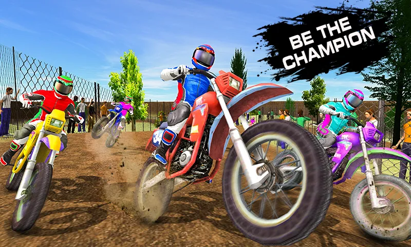 Dirt Track Racing Moto Racer victory screen
