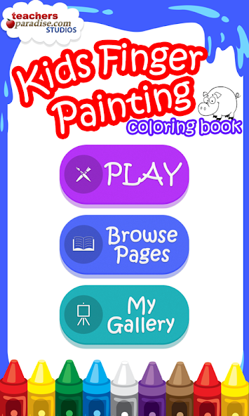 Kids Finger Painting Coloring screenshot 1
